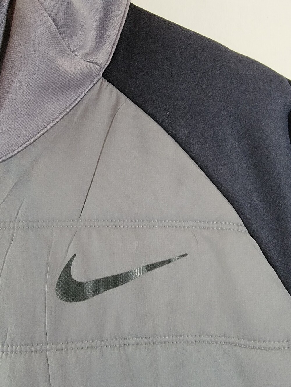 NIKE OSU Gray Therma Puffer Jacket Sz XL Full-Zip Drawstring Hooded Outdoor - Picture 4 of 12